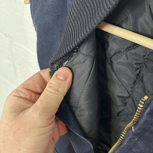 Vintage Carhartt Quilt-Lined Artic Vest “Midnight Blue” V02 - Picture 9 of 10